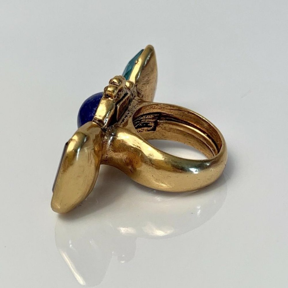 Oscar de la Renta 3-Crystal Ring Adjustable - Picture 5 of 10
